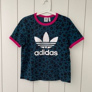 Adidas - Short Sleeve Printed Cotton Tee Shirt
